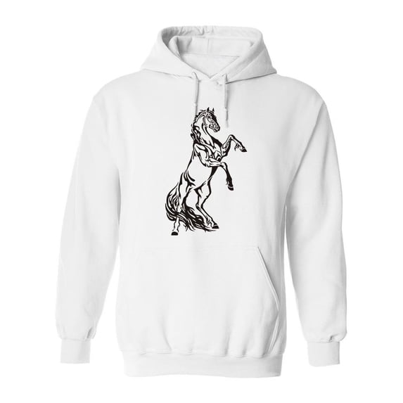 Horse Design Hoodie Men -Image by Shutterstock, Male 3X-Large