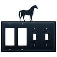 thumbnail image 1 of Horse Double GFI CUSTOM Product Double Switch Cover, 1 of 2