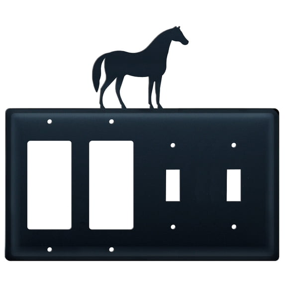 Horse Double GFI CUSTOM Product Double Switch Cover