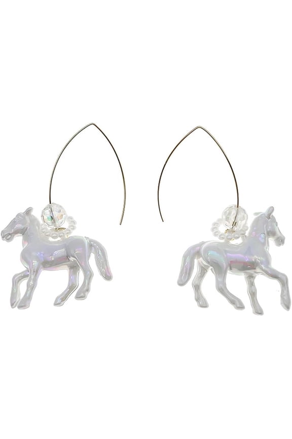 Horse Earrings Funny Animal Earrings for Derby Celebrations Horse Racing Western Jewelry Horse Gifts Kentucky Outfits for Women