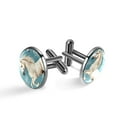 thumbnail image 1 of Horse Elegant Dress Shirt Cufflinks Set for Men, Made of Stainless Steel, Ideal for Formal Occasions, 1 of 1