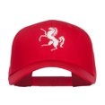 thumbnail image 1 of Horse Emblem Embroidered Low Profile Cap - Red OSFM, 1 of 5
