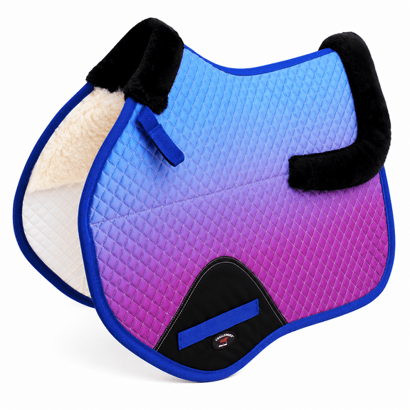 Horse English Contoured Quilted All Close Contact Trail Saddle Pad Ombre 72172
