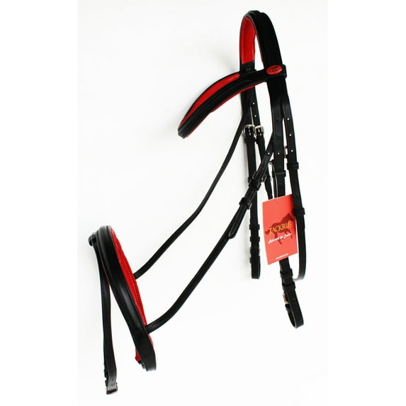 Horse English Padded Leather PONY Riding Jumping Adjustable Bridle 803461RDP