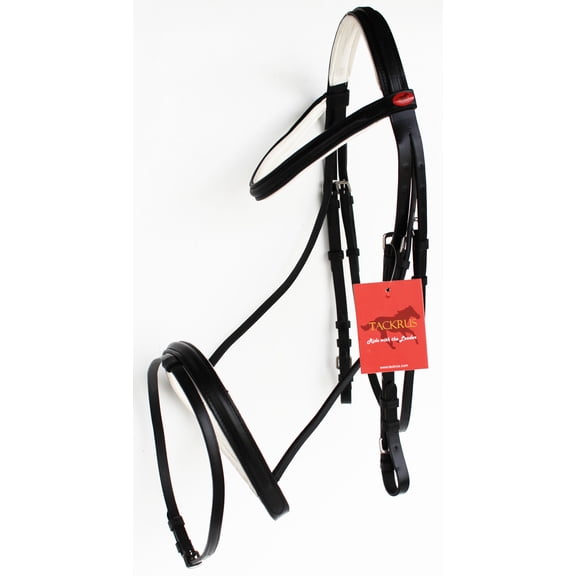 Horse English Padded Leather  PONY Riding Jumping Adjustable Bridle 803461WHP