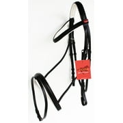 Horse English Padded Leather PONY Riding Jumping Adjustable Bridle 803461WHP