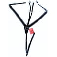 thumbnail image 1 of Horse English Padded Leather  Riding Tack Stretchable Nylon Black  Breastplate 803880BKC, 1 of 3