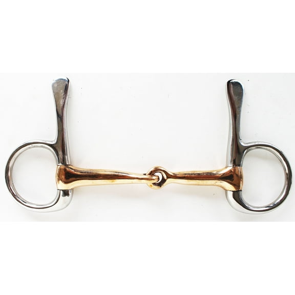 Horse English Western 4 1/4" Mouth Copper Jointed Snaffle Bit 35607F