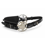 Horse English Western Bitless Neoprene Padded Black Leather Hackamore 35H59