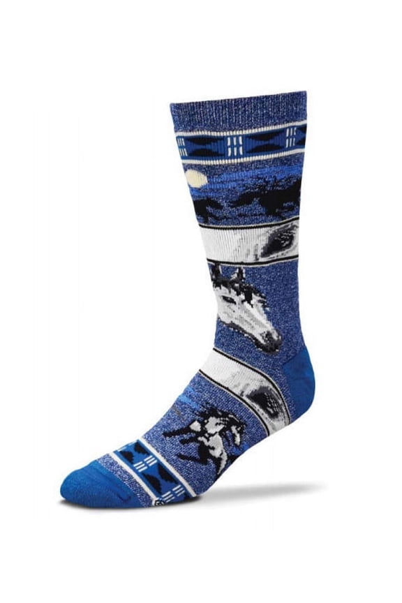 Horse Eyes Blue Medium Socks