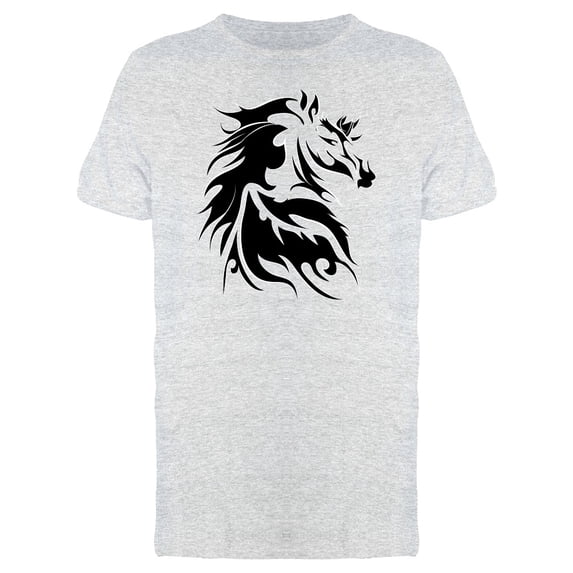 Horse Face In Tattoo Style T-Shirt Men -Image by Shutterstock, Male Small