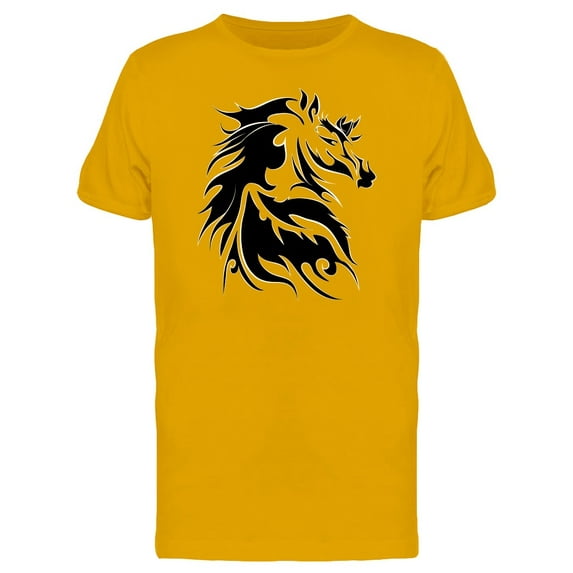 Horse Face In Tattoo Style T-Shirt Men -Image by Shutterstock, Male XX-Large
