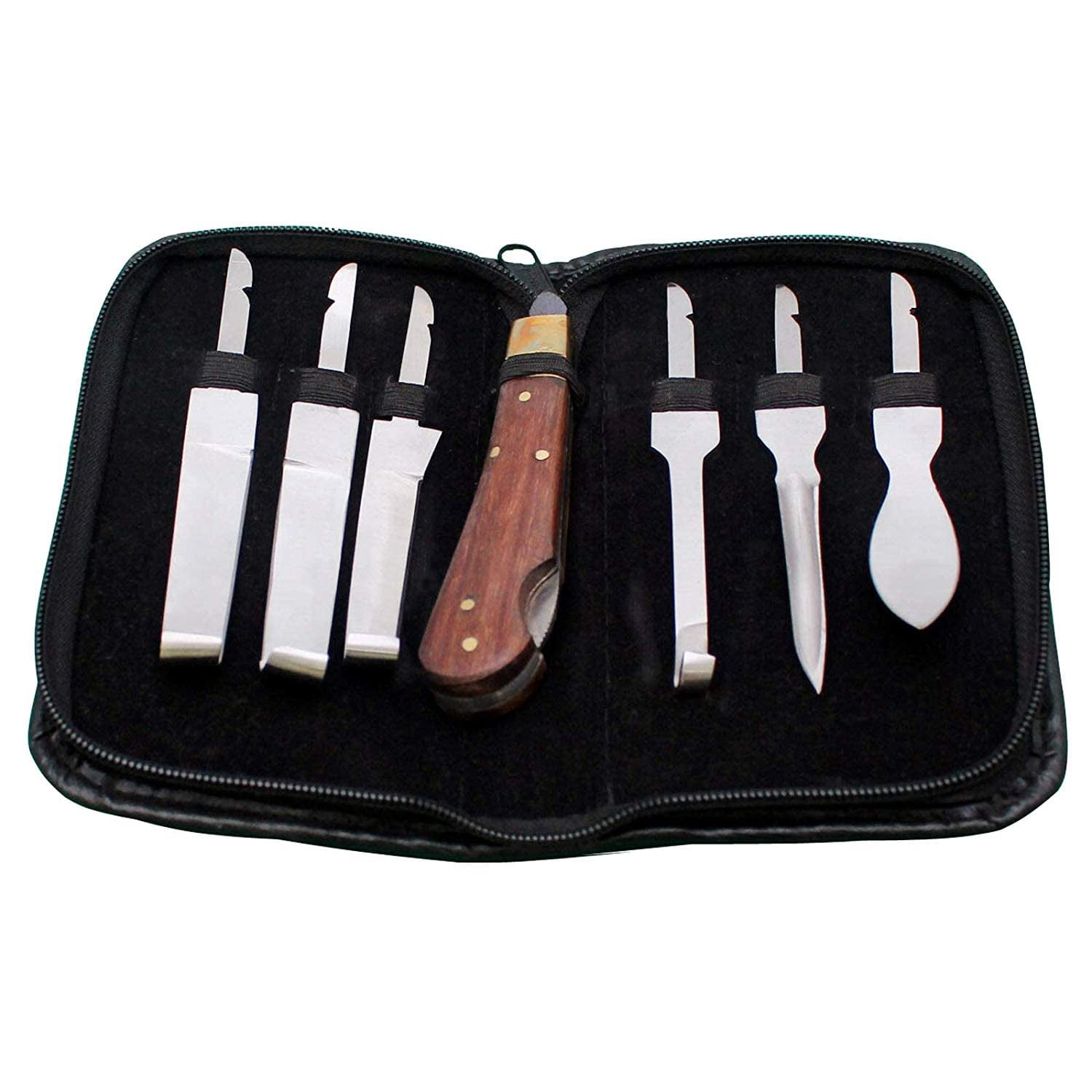 Horse Farrier Tool 6 Hoof Knife Knives Caring Equine Set Veterinary Bag