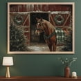 Rustic Ranch Home Ideas Horse Festive Barn Christmas Rustic Farmhouse Winter Equestrian Ranch ...