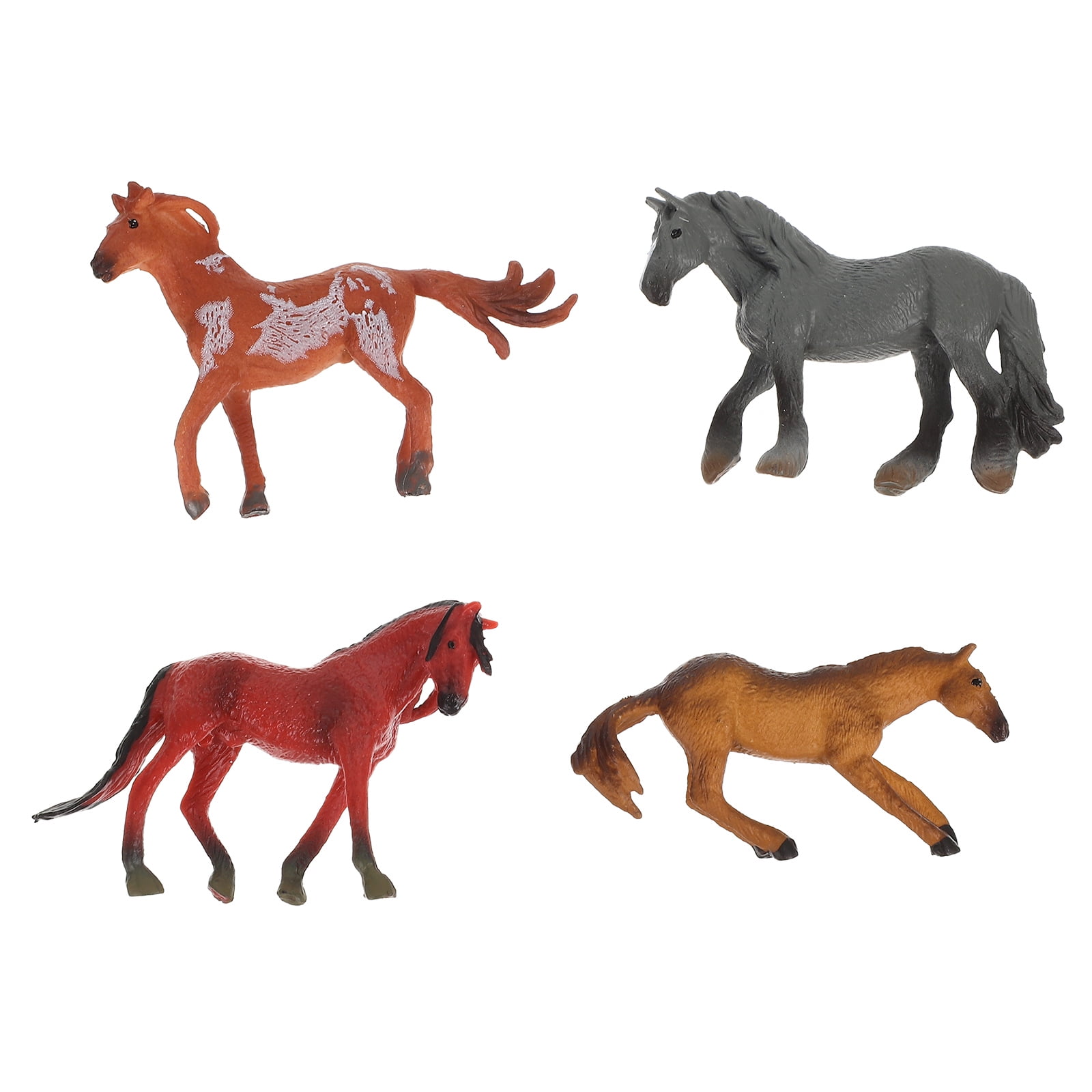 Horse Figures Figurines Horses Mini Plastic Cake Topper Miniature Kids