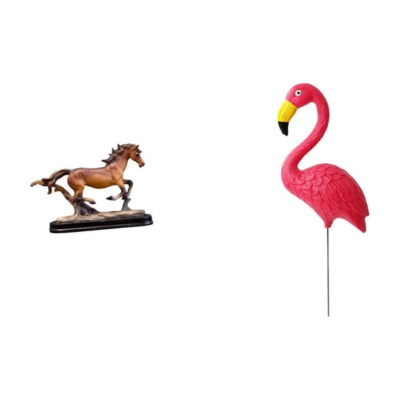 Horse Figurine Sculpture Collectible Resin Home Decor Garden Stake Ideal for Living Room Desk Office Display