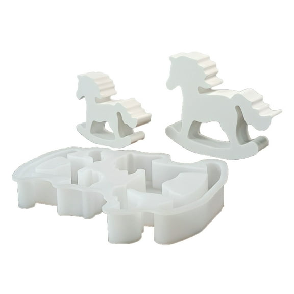 Horse Figurine Silicone Molds for Epoxy Resin Handmade Soap Gypsum Decoration Shape Silicone Molds