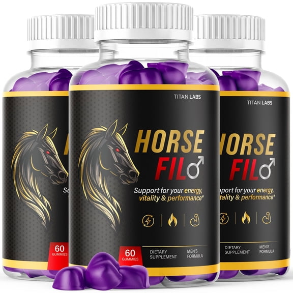 Horse Fil ACV Gummies Advanced Formula Vitamin Supplement HorseFil 180 Gummies