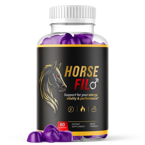 Horse Fil Gummies Advanced Formula All Natural Vitamin Supplement HorseFil (1 Pack)
