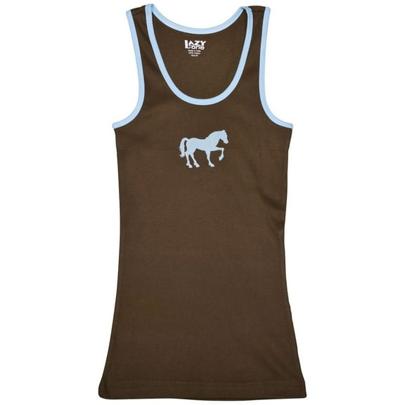 Horse Filly Silhouette Juniors Tank Top - Small