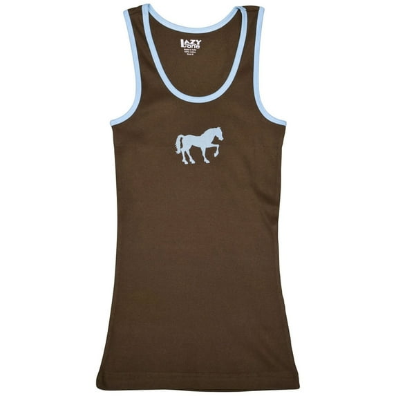 Horse Filly Silhouette Juniors Tank Top - X-Small