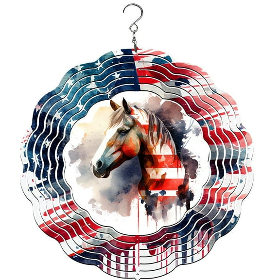 Horse Flag Wind Spinner