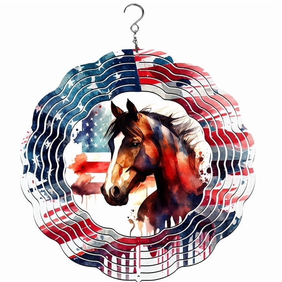 Horse Flag Wind Spinner