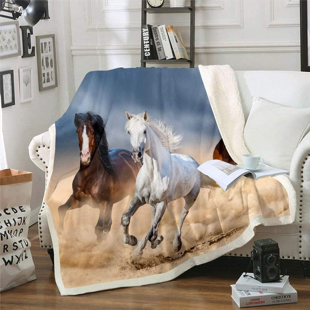 Galloping Horses Baby Blankie main image 0