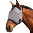 thumbnail image 1 of Horse Fly Mask with Ears, Full Face Fine Mesh UV Protection Fly Mask for Horses, Adjustable Breathable Insect Shield for Pony, Miniature, Draft, Cob & Arabian Horses, Size 30 x 15.35 Inches, 1 of 3