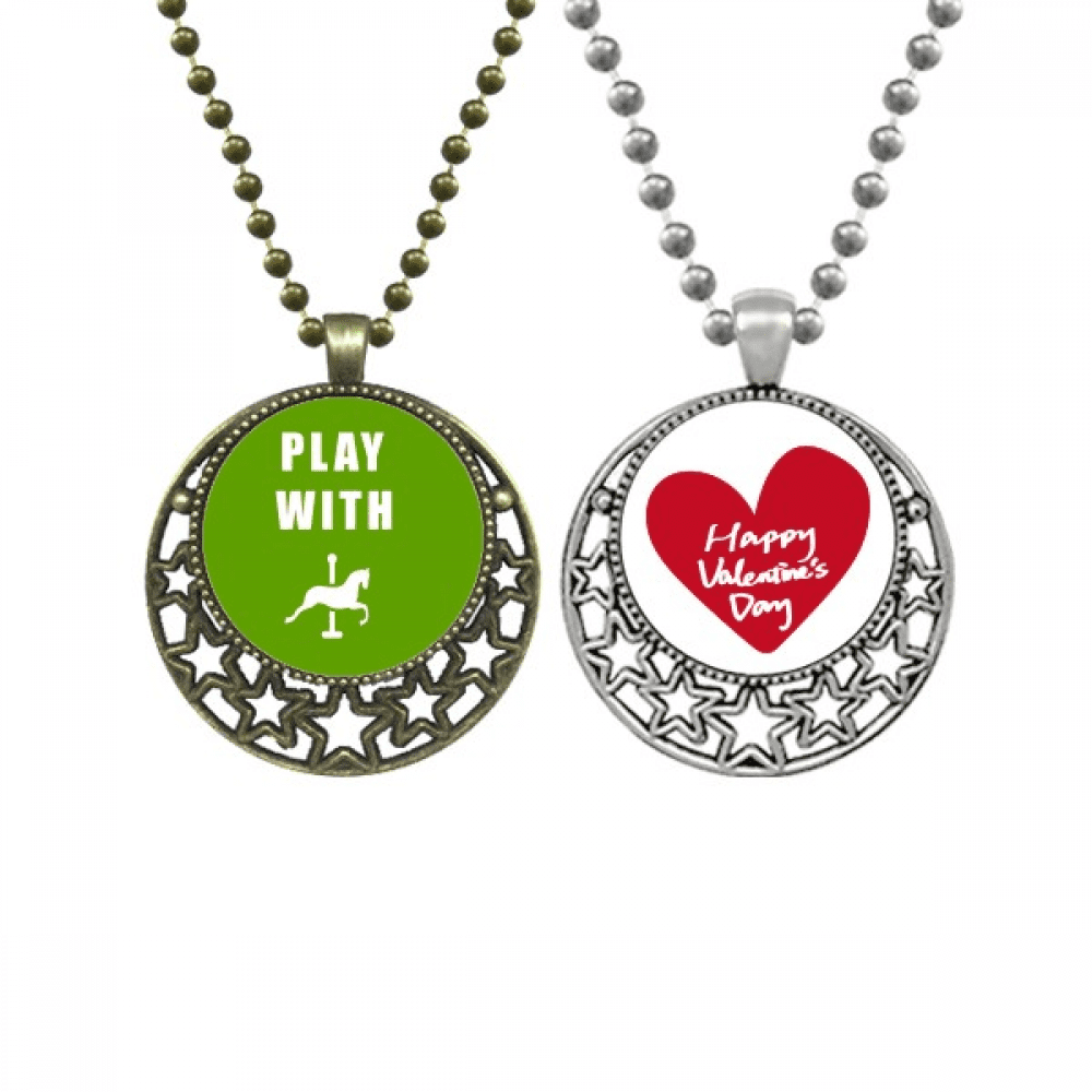 Horse, Game Art Deco Fashion Pendant Necklace Mens Womens Valentine ...