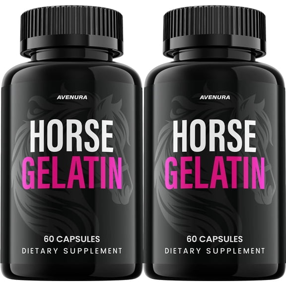 Horse Gelatin Advanced Keto Capsules – HorseGelatin Pills Advanced Blend Formula, Extra Strength, 2 Pack, 120 Capsules