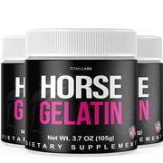 Horse Gelatin Powder Advanced Formula Supplement to Support Active Lifestyle HorseGelatin 3 Pack
