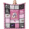 thumbnail image 1 of Horse Gifts for Girls Gifts for Horse Lovers Birthday Gifts for Girls Cozy Pink Pony Blanket 50x60in Cute Animal Throw Blankets for Bed Living Room Sofa Horse Decor for Girls Room, 1 of 6