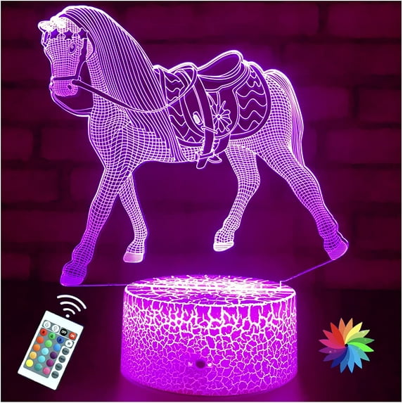 Horse Gifts for Girls,Horse Lamp Night Light for Kids Room 16 Colors Changing with Remote,Smart Touch Horse Toys Birthday Gifts for Girls Age 3 4 5 6 7 8 9 10 11 12 Year Old Girl Gifts
