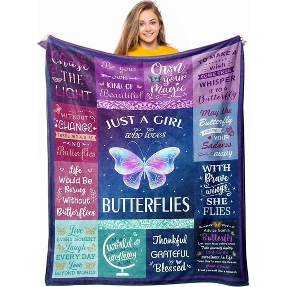 Horse Gifts for Girls Women, Horse Blanket for Girls, Best Gifts for Horse Lovers Girls, Just A Girl Who Loves Horses, Horse Lovers Christmas Birthday Gifts Decor Throw Blanket 60" x 50"
