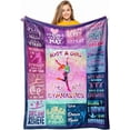 thumbnail image 1 of Horse Gifts for Girls Women, Horse Blanket for Girls, Best Gifts for Horse Lovers Girls, Just A Girl Who Loves Horses, Horse Lovers Christmas Birthday Gifts Decor Throw Blanket 60" x 50", 1 of 5