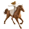 thumbnail image 1 of Horse Gifts for Women: Cool Horse Figurines Statue Decorations, Equestrian Woman Riding Horse Sculpture, Decorative Horse Statue for Home Office Shelf Display, Horse Lover Gift Idea, 1 of 5