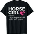 thumbnail image 1 of Horse Girl Definition Horse Lover T-Shirt, 1 of 3