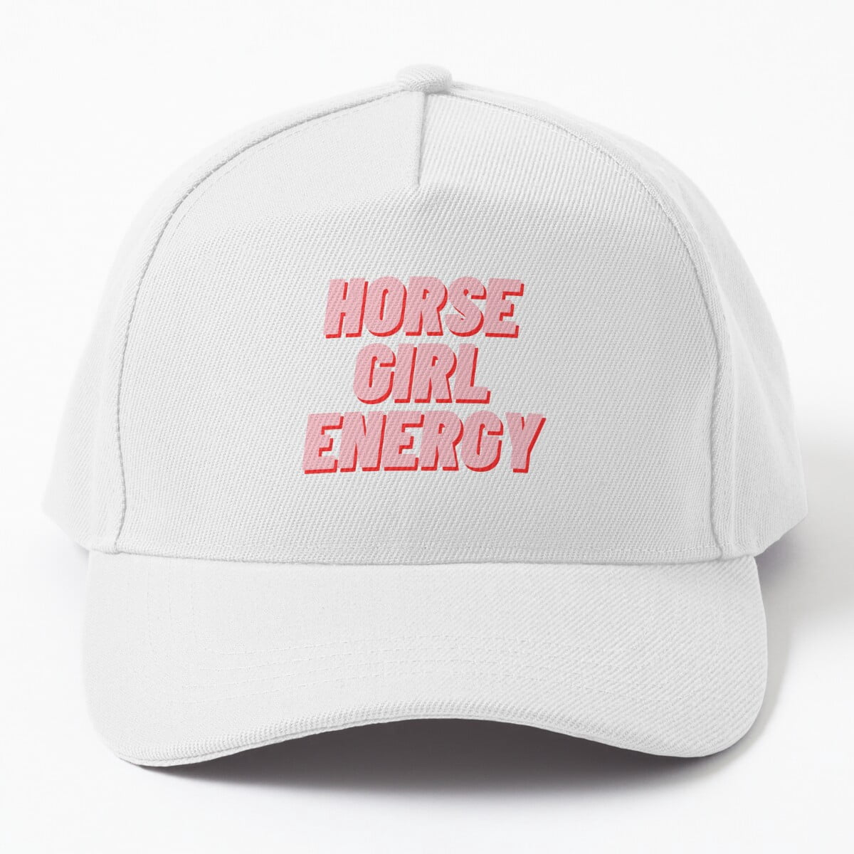 Horse Girl Energy Baseball Cap, Equestrian Lifestyle Statement Graphic ...