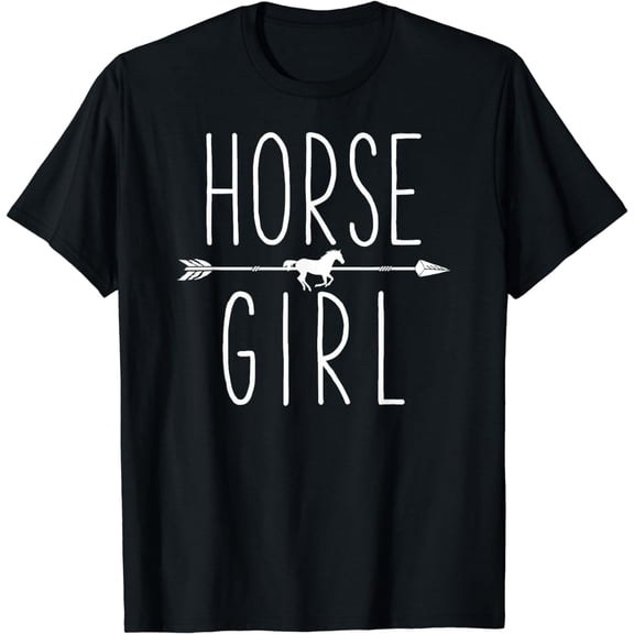Horse Girl I Love My Horses Equestrian Horseback Riding T-Shirt