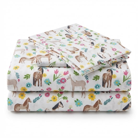 Rod's True Western Horse Girls Daisy Pony Sheet Set QUEEN