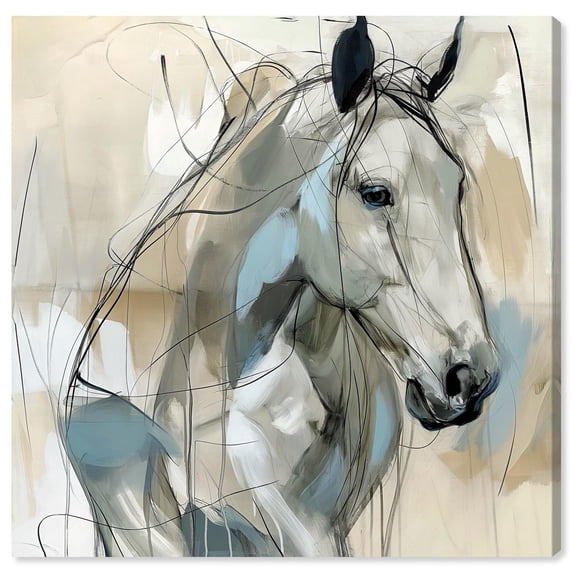 Horse Glint Canvas Horse Wall Art by Art Remedy, Gallery Wrapped, 24" x 24"