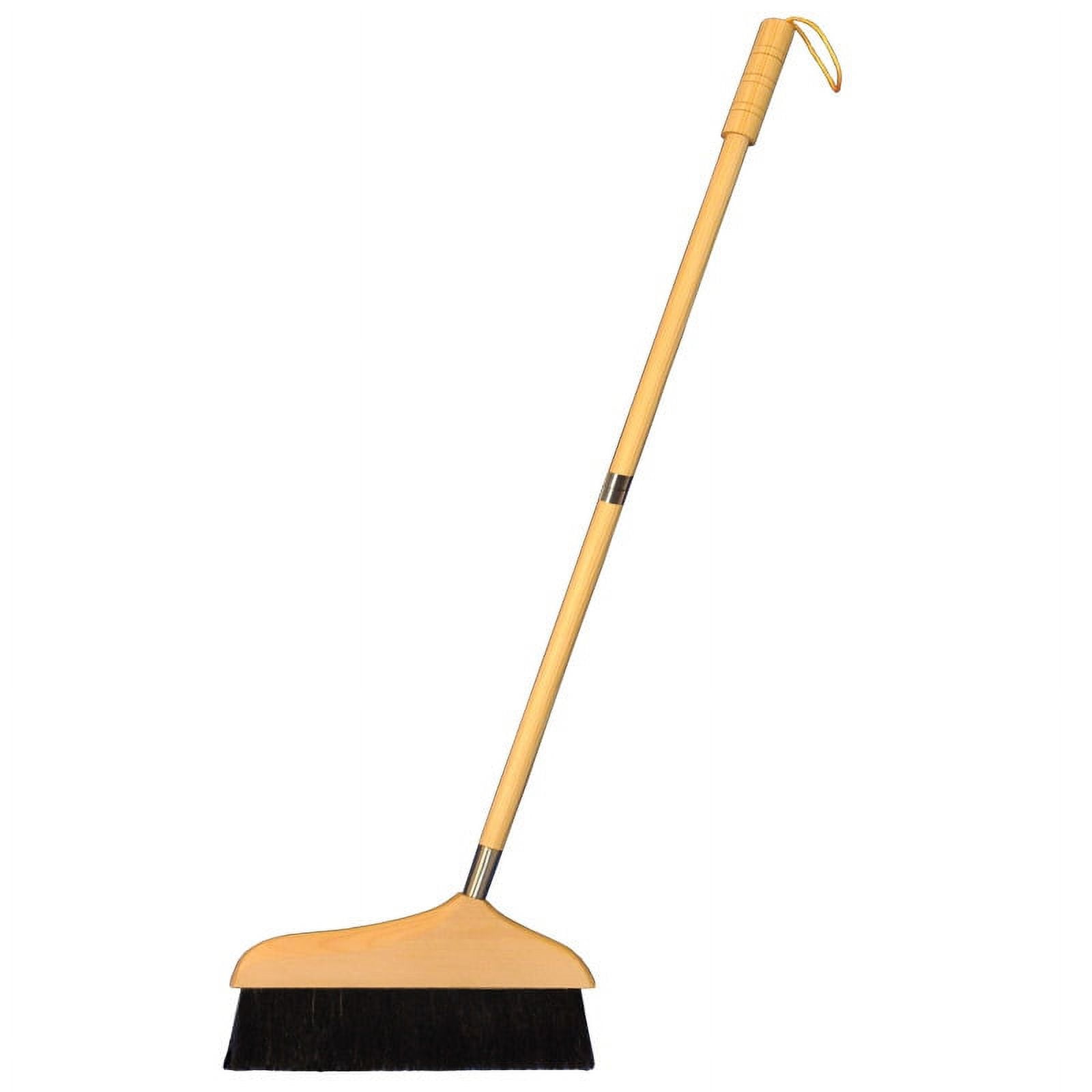 Horse Hair Broom Horsehair Bristle Stainless Steel Handle Home Broom