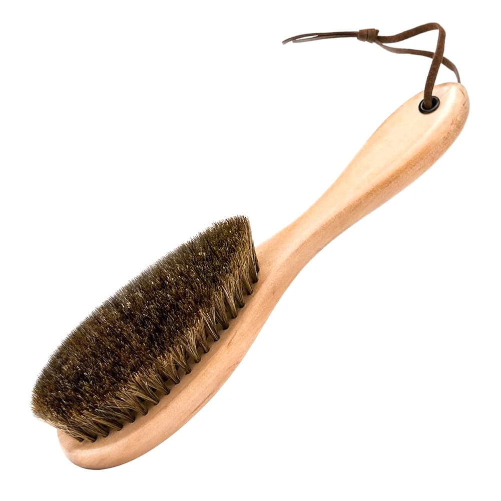 Horse Hair Brush Wooden Handle Shoe Polish Brush Soft Horsehair Laundry