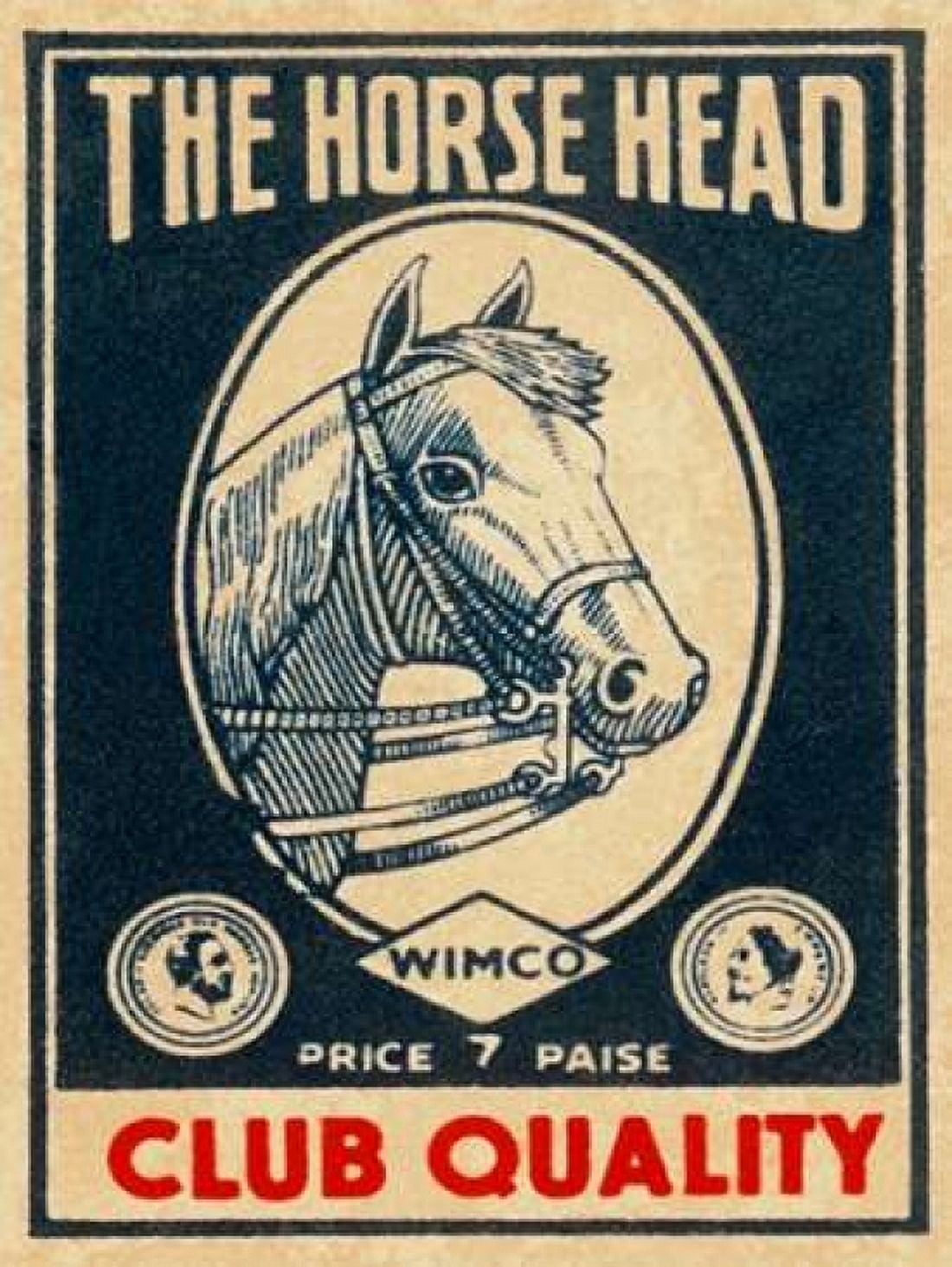 Horse Head Club Quality Matches Canvas Art - Phillumenart (18 x 24)