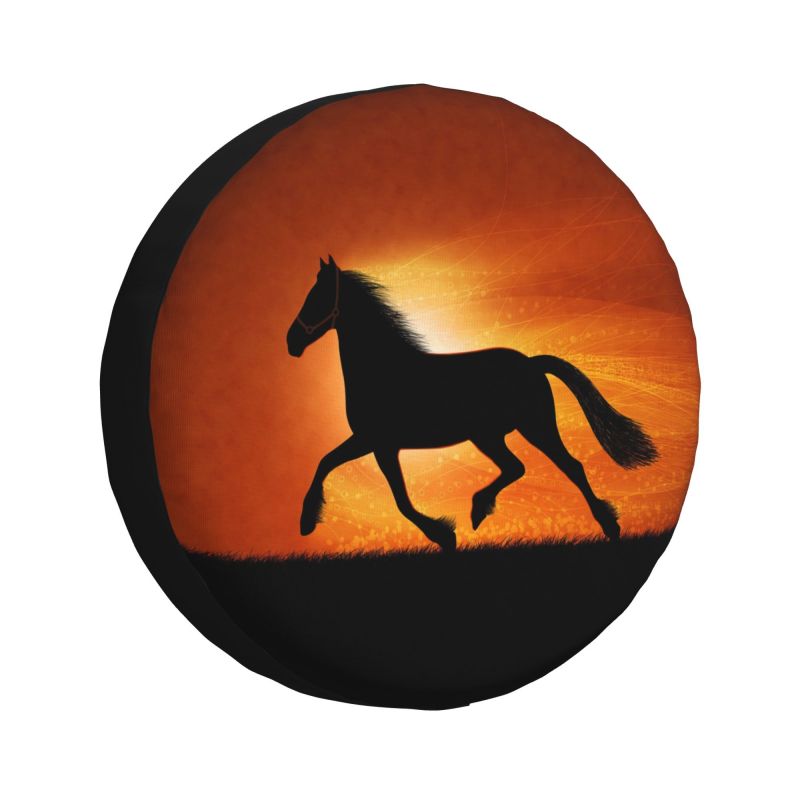 Horse Head Spare Wheel Tire Cover for Mitsubishi Pajero Cute RV SUV