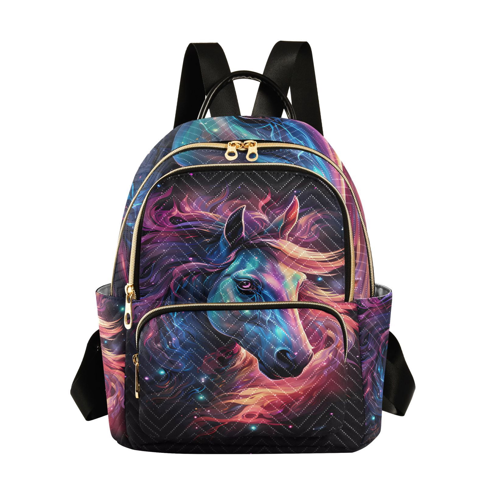 CHAQLIN Kids Backpack & Lunch Bag Set – 3D Horse Print Durable Bookbag With Insulated Lunch Tote - View #6