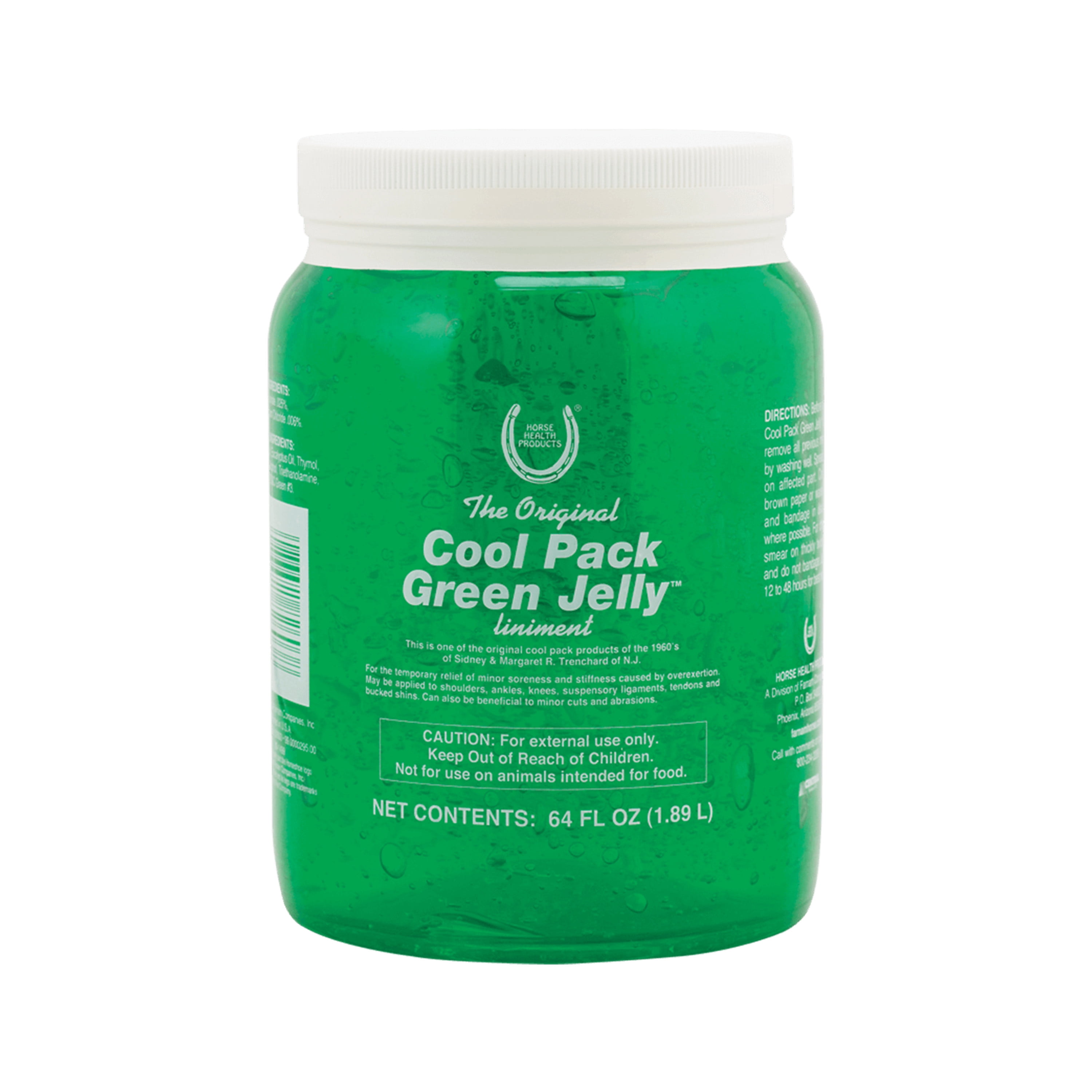 Horse Health Cool Pack Green Jelly Liniment for Horses 64 Ounces