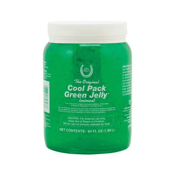 Horse Health Cool Pack Green Jelly Liniment for Horses 64 Ounces