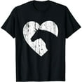 thumbnail image 1 of Horse Heart Silhouette For Cowgirl Equestrian Graphic Print T-Shirt, 1 of 3